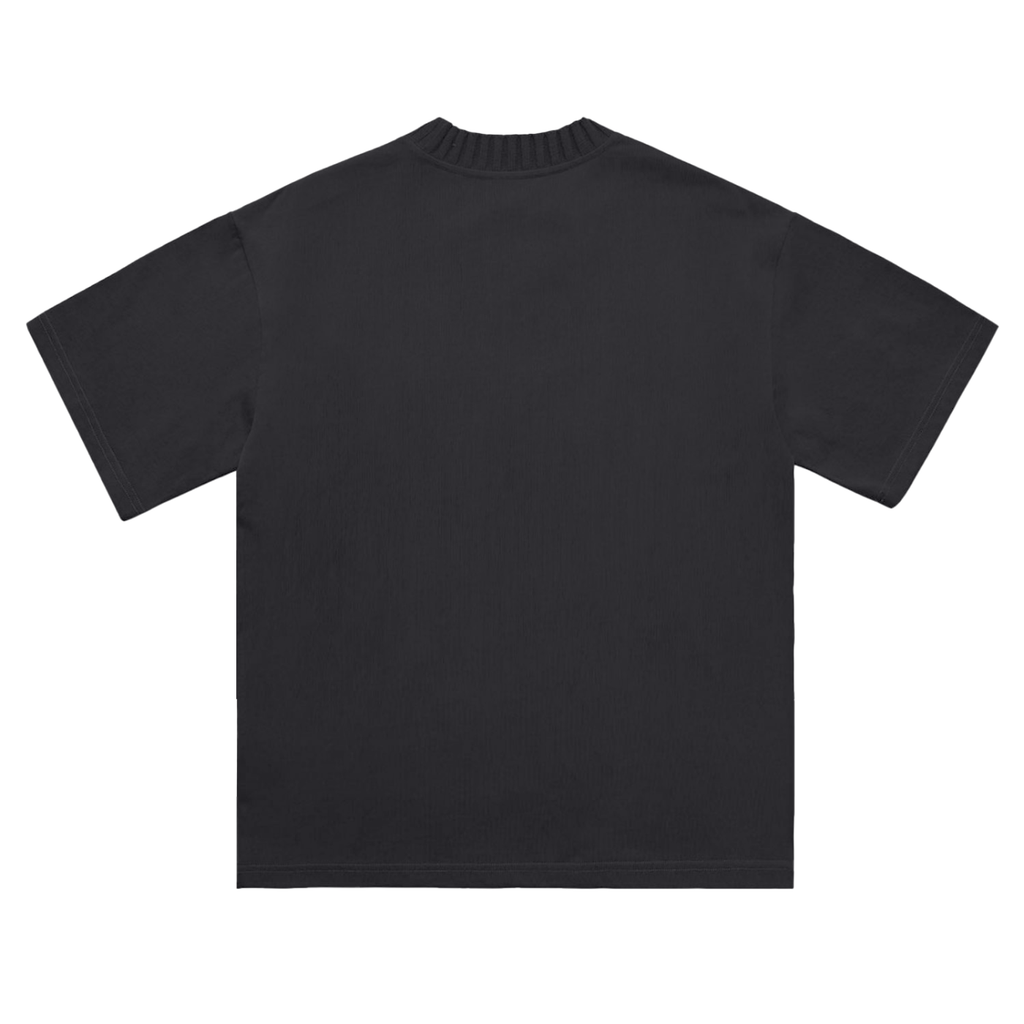 The Gentlemen’s Club Raglan Knitted T-Shirt - Black