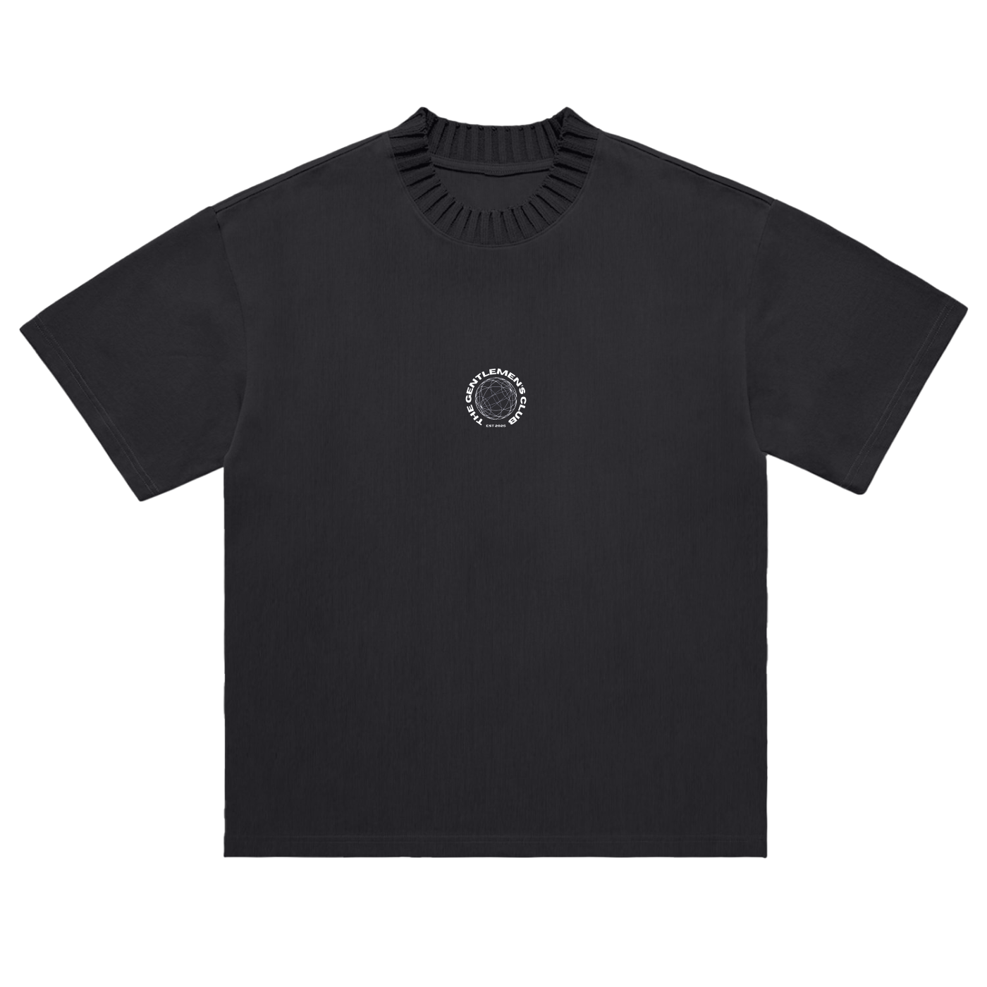 The Gentlemen’s Club Raglan Knitted T-Shirt - Black